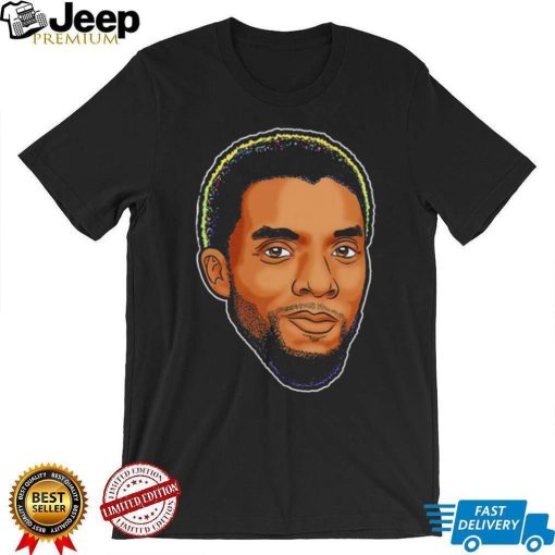 Chadwick Boseman King of Afro Futurism face art shirt