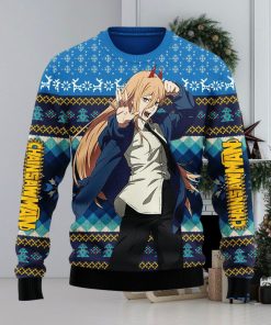 Chainsaw Man Power Ugly Christmas Sweater Anime Xmas Men And Women Christmas Gift