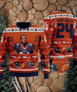 Champ Bailey denver broncos NFL Knitted Xmas Sweater Gift Men And Women