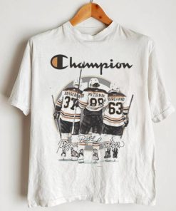 Champion Bergeron Marchand And Pastrnak Boston Hockey Signatures Shirt