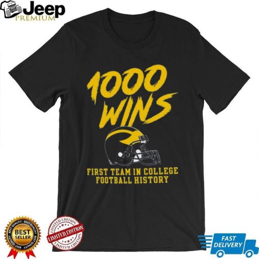 Champion Michigan Wolverines 1000 Wins T Shirt