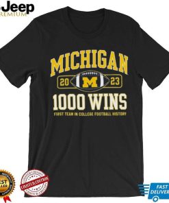 Champion Michigan Wolverines Football 1,000 Wins T Shirt