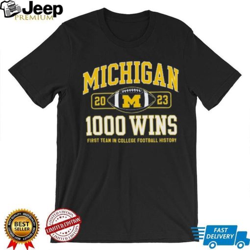 Champion Michigan Wolverines Football 1,000 Wins T Shirt