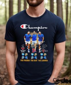 Champion Novak Djokovic Roger Federer And Rafael Nadal The Friends The Goat The Legends Shirt