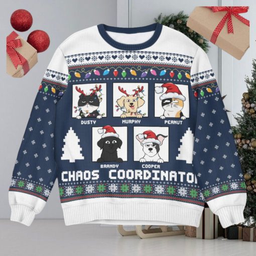 Chaos Coordinator   Personalized Ugly Sweater