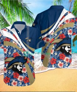 Charleston Southern Buccaneers NCAA Hibiscus Tropical Flower Hawaiian Shirt