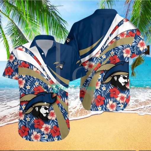 Charleston Southern Buccaneers NCAA Hibiscus Tropical Flower Hawaiian Shirt