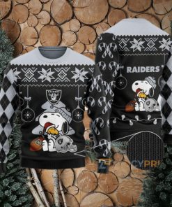 Charlie Brown Peanuts Snoopy Raiders NFL Ugly Sweater