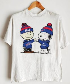 Charlie Brown and Snoopy NFL Buffalo Bills football go Bills cartoon shirt