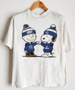 Charlie Brown and Snoopy NFL Dallas Cowboys football go Cowboys cartoon shirt