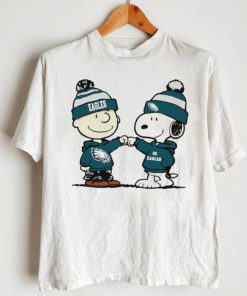 Charlie Brown and Snoopy NFL Philadelphia Eagles football go Eagles cartoon shirt