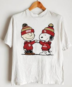 Charlie Brown and Snoopy NFL San Francisco 49ers football go 49ers cartoon shirt