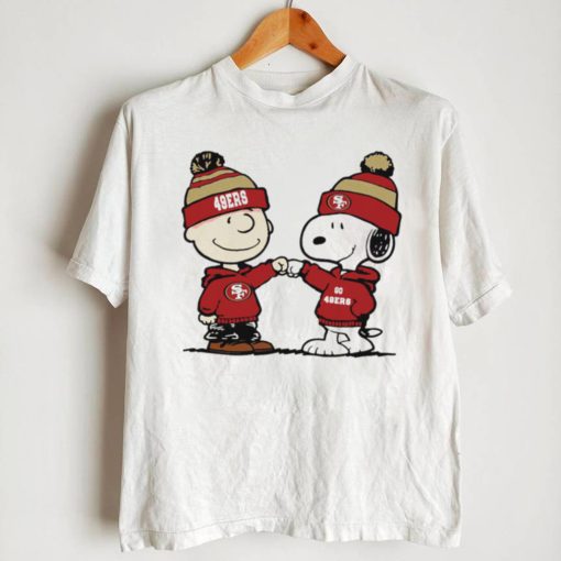 Charlie Brown and Snoopy NFL San Francisco 49ers football go 49ers cartoon shirt