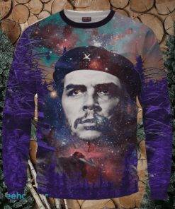 Che Guevara Cannabis Space Galaxy Farm Pullover Crewneck 3D Sweater