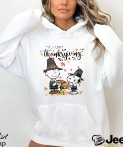 Cheap Autumn Thanksgiving With Snoopy Charlie Brown And Woodstock Peanuts Thanksgiving Shirt