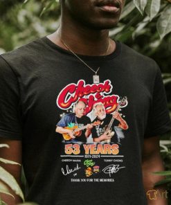 Cheech and Chong 53 years 1971 2024 thank you for the memories shirt