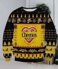 Cheerios Love Your Heart So You Can Do What You Love Chritsmas Womens Ugly Sweater
