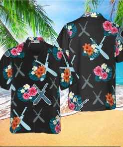 Chef Knives Tropical Hawaiian Shirt