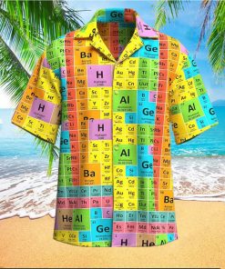 Chemical Elements Color Hawaiian Shirt