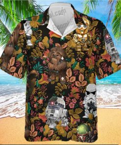 Chewbacca R2 D2 Clumsy Stormtrooper Hawaiian Shirt