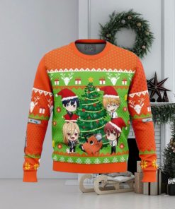 Chibi Chainsaw Man Ugly Christmas Sweaters For Men And Women