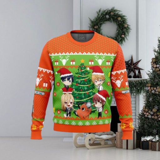 Chibi Chainsaw Man Ugly Christmas Sweaters For Men And Women