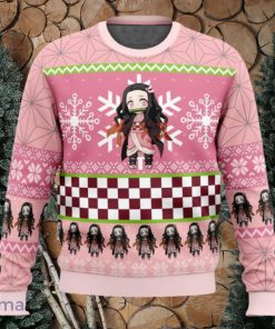 Chibi Christmas Nezuko Kamado Demon Slayer Xmas Ugly Christmas Sweater Christmas Gift For Men And Women