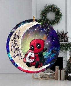 Chibi Deadpool Unicorn Toy Love You To The Moon And Back Galaxy Christmas Decorations Ornament