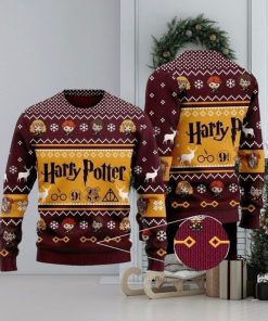 Chibi Harry Potter Characters Ugly Christmas Sweaters