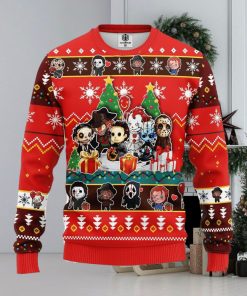 Chibi Horror Halloween Ugly Christmas Sweater Amazing Gift Men And Women Christmas Gift