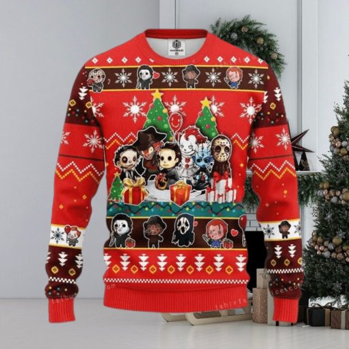 Chibi Horror Halloween Ugly Sweater Party