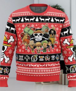 Chibi Straw Hat Pirates One Piece Ugly Christmas Sweater