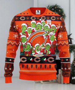 Chicago Bears 12 Grinch Xmas Day Christmas Ugly Sweater 3D Christmas Xmas Sweater