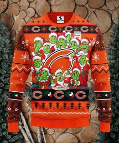 Chicago Bears 12 Grinch Xmas Day Christmas Ugly Sweater