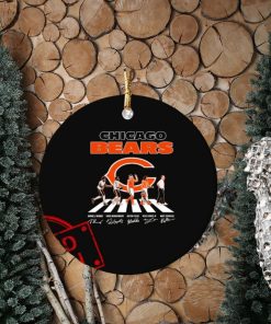 Chicago Bears Abbey Road Mooney Montgomery Fields Jones Jr And Eberflus Signatures Ornament