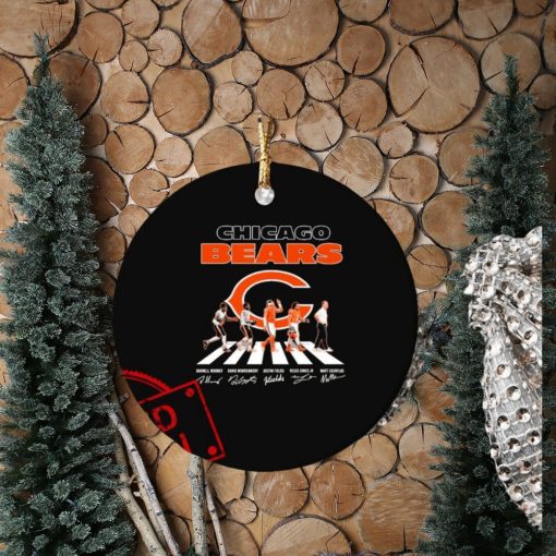 Chicago Bears Abbey Road Mooney Montgomery Fields Jones Jr And Eberflus Signatures Ornament