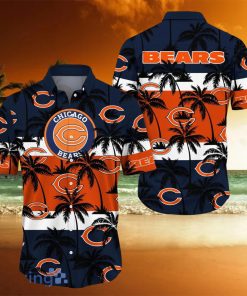 Chicago Bears All Over Print Logo And Coconut Trending Summer Gift Aloha Hawaiian Shirt