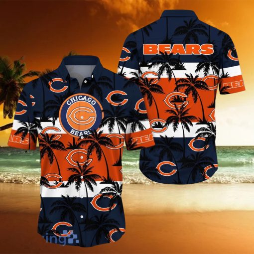 Chicago Bears All Over Print Logo And Coconut Trending Summer Gift Aloha Hawaiian Shirt