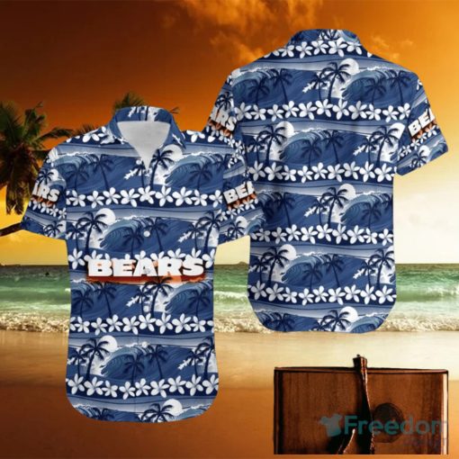 Chicago Bears Coconut Tree Pattern Hawaiian Shirt For Men Women