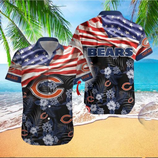 Chicago Bears Custom Name NFL Hawaiian Shirt And Shorts Gift For Men And Women Fans