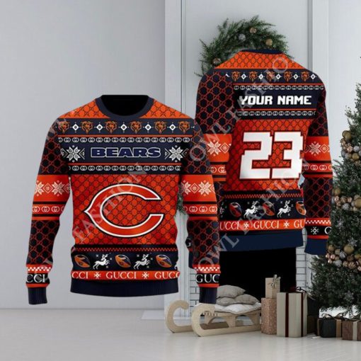 Chicago Bears Gucci Custom Christmas Sweater