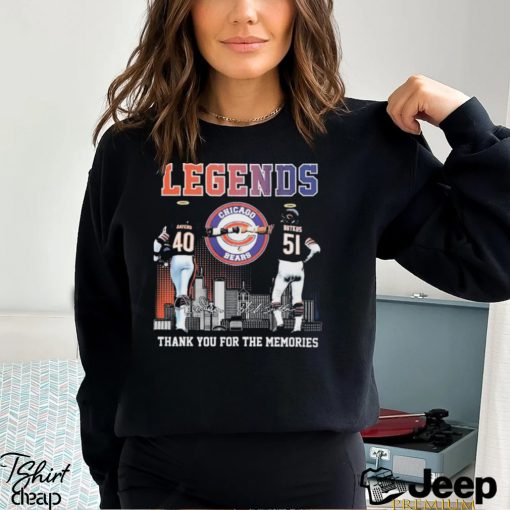 Chicago Bears Legends Sayers And Butkus Signatures Shirt