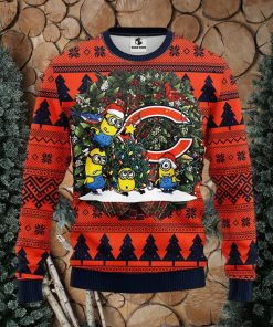 Chicago Bears Minion Christmas Ugly Sweater