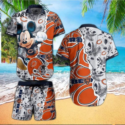 Chicago Bears NFL 3D Hawaiian Shirt And Shorts For Men And Women Gift Fans