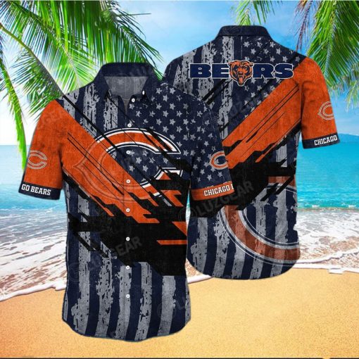 Chicago Bears NFL Football 3D Hawaiian Shirt And Shorts For Men And Women Gift Fans