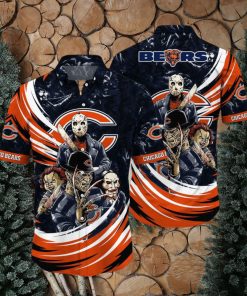 Chicago Bears NFL Halloween Horror Movies Hawaiian Shirts For Men And Women