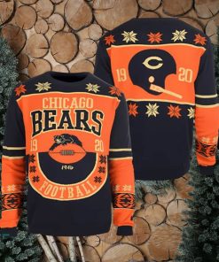 Chicago Bears NFL Retro Cotton Ugly Christmas Sweater