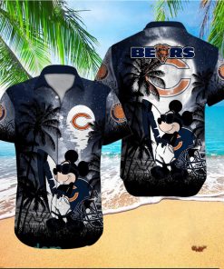 Chicago Bears NFL Team Logo Baby Yoda Hawaiian Shirt