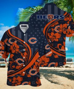 Chicago Bears NFL Us Flag Hawaiian Shirt Custom Summer Aloha Shirt