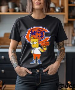 Chicago Bears NFL X Bart Simpson cartoon shirt